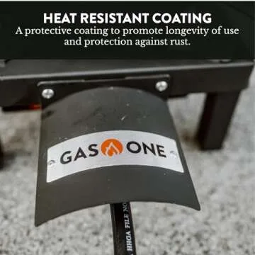 GasOne High Pressure Single Propane Burner for Outdoors