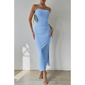 PRETTYGARDEN Women's Elegant Bodycon Maxi Dress
