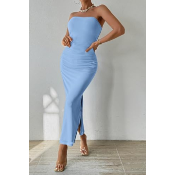 PRETTYGARDEN Women's Elegant Bodycon Maxi Dress