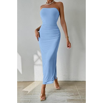 PRETTYGARDEN Women's Elegant Bodycon Maxi Dress