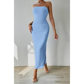 PRETTYGARDEN Women's Elegant Bodycon Maxi Dress