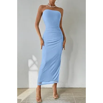 PRETTYGARDEN Women's Elegant Bodycon Maxi Dress