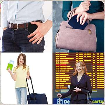 3 Pieces Vaccination Certificate Holder PU Leather Card Holder Vaccination Card Protector Waterproof Immunization Record Card Holder for Business ID Card Passport (Fresh Style)