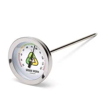 Urban Worm Soil Thermometer - Perfect for Gardening & Worm Bin - Accurate & Durable