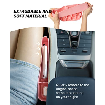 JOYTUTUS Car Pink Gap Organizer - Universal Fit & Stylish Storage