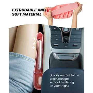 JOYTUTUS Car Pink Gap Organizer - Universal Fit & Stylish Storage