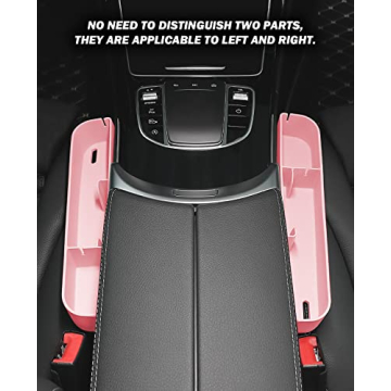 JOYTUTUS Car Pink Gap Organizer - Universal Fit & Stylish Storage