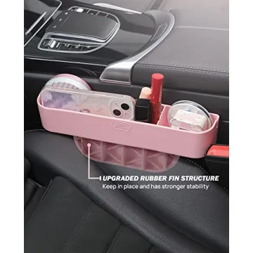 JOYTUTUS Car Pink Gap Organizer - Universal Fit & Stylish Storage