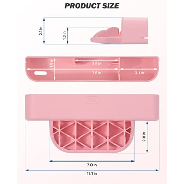 JOYTUTUS Car Pink Gap Organizer - Universal Fit & Stylish Storage
