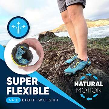 Xero Shoes Barefoot Water Shoes for Men | Aqua X Sport Men's Water Shoes | Wide Toe Box, Zero Drop Heel, Minimalist for Beach, Hiking, Running | Surf, Size 11.5