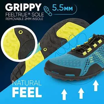 Xero Shoes Barefoot Water Shoes for Men | Aqua X Sport Men's Water Shoes | Wide Toe Box, Zero Drop Heel, Minimalist for Beach, Hiking, Running | Surf, Size 11.5