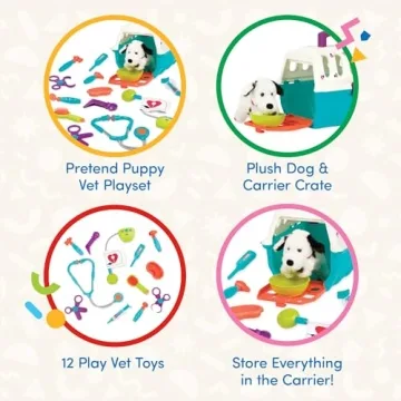 Battat Veterinarian Toy Set with Plush Dalmatian Puppy & Tools