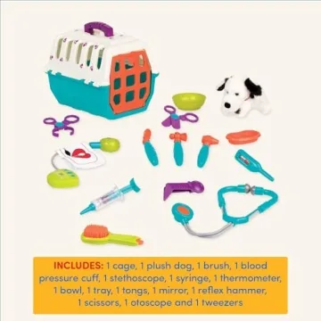 Battat Veterinarian Toy Set with Plush Dalmatian Puppy & Tools