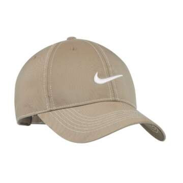 Nike Golf Swoosh Front Cap - Versatile Tan Golf Hat with Dri-FIT Technology and Adjustable Fit
