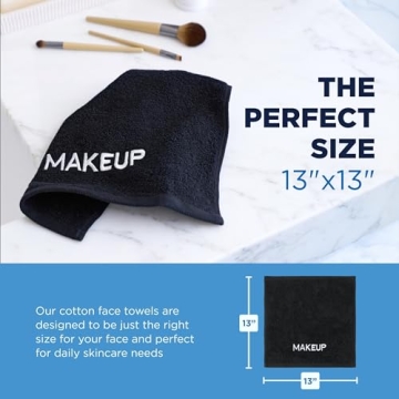 Ben Kaufman Makeup Remover Face Washcloth - 100% Cotton Towel