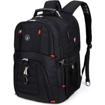 Travel Laptop Backpack with USB Charging Convenience