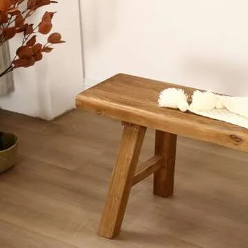 Farmhouse Indoor Wooden Benches - Stylish & Versatile