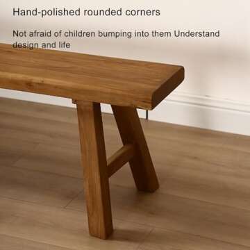 Farmhouse Indoor Wooden Benches - Stylish & Versatile