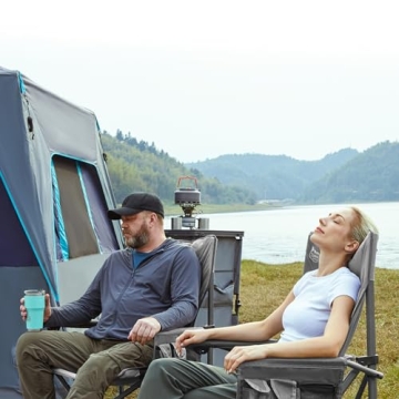 TIMBER RIDGE Oversized Camping Chair - Heavy Duty & Comfortable