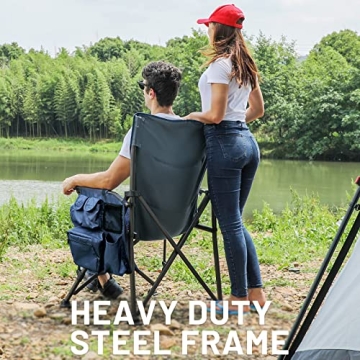 TIMBER RIDGE Oversized Camping Chair - Heavy Duty & Comfortable