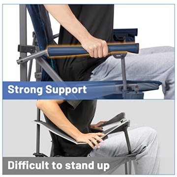 TIMBER RIDGE Oversized Camping Chair - Heavy Duty & Comfortable