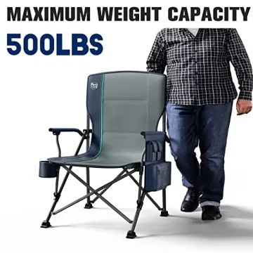 TIMBER RIDGE Oversized Camping Chair - Heavy Duty & Comfortable