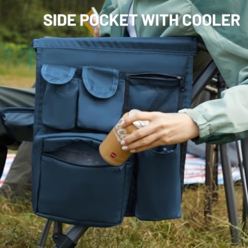 TIMBER RIDGE Oversized Camping Chair - Heavy Duty & Comfortable