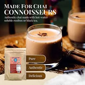 Blue Lotus Chai - Rooibos Masala Chai - Makes 530 Cups - 1 Pound Bulk Bag Masala Spiced Chai Powder ...