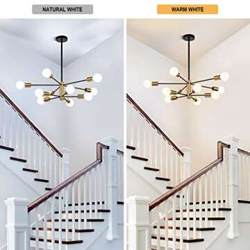 SINERISE Modern Sputnik Chandelier - Adjustable & Stylish