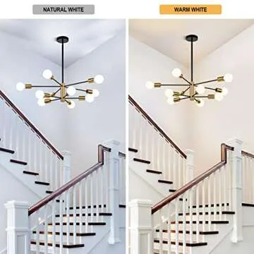 SINERISE Modern Sputnik Chandelier - Adjustable & Stylish