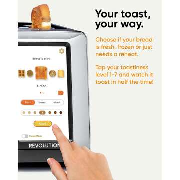 Revolution InstaGLO R180B - Stylish Touchscreen Toaster