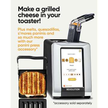 Revolution InstaGLO R180B - Stylish Touchscreen Toaster