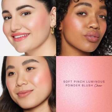 Rare Beauty by Selena Gomez Soft Pinch Luminous Powder Blush - Cheer (light warm pink) 0.098 oz / 2....