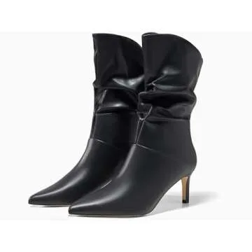 Chic Coutgo Women's Slouchy Mid Calf Boots for All Occasions