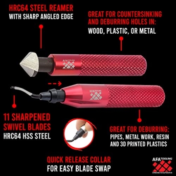 AFA Tooling Deburring Tool & Countersink Reamer Set