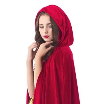 Deluxe Velvet Hooded Cloak Cape for All Occasions
