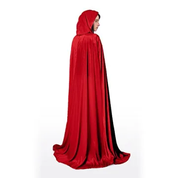 Deluxe Velvet Hooded Cloak Cape for All Occasions