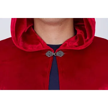 Deluxe Velvet Hooded Cloak Cape for All Occasions