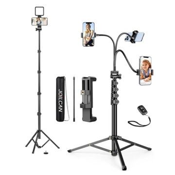 JOILCAN 80" Phone Tripod - Versatile Selfie Stick & Stand for Any Phone