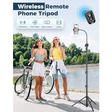 80" Phone Tripod - Compatible with iPhone & Android