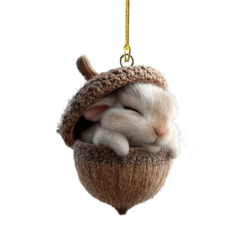 Charming Forest Animal Acorn Ornaments for Christmas