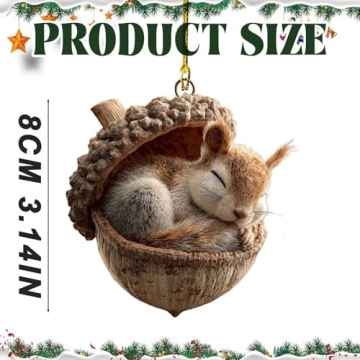 Charming Forest Animal Acorn Ornaments for Christmas