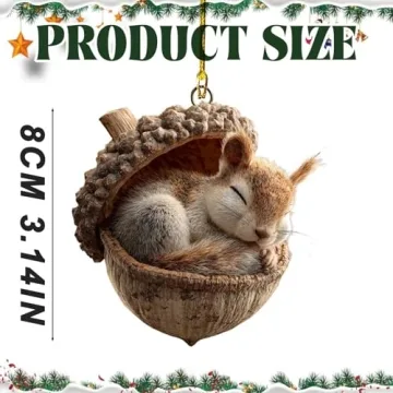 Charming Forest Animal Acorn Ornaments for Christmas