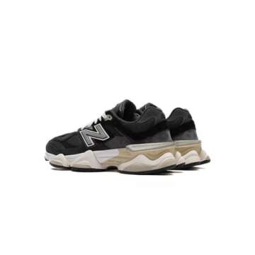 New Balance U9060 BLC "Black" - Stylish Suede Leather and Mesh Sneakers