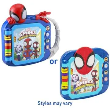 eKids Spidey and His Amazing Friends Book, Toddler Toys with Built-in Preschool Learning Games, Educ...