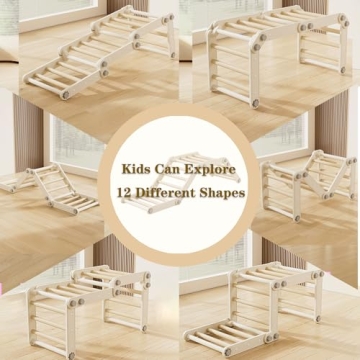 HTWELL Pikler Triangle Climber for Kids - Safe Indoor Gym