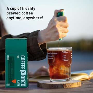 COFFEE@ONCE Latte Coffee Concentrate for Instant Iced Drinks