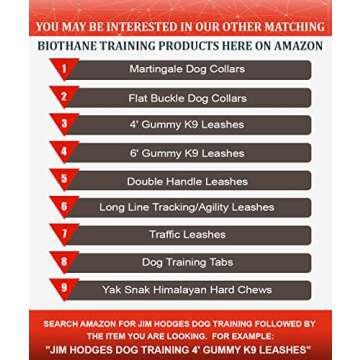 Durable K9 Biothane Long Line Leash for Dog Training