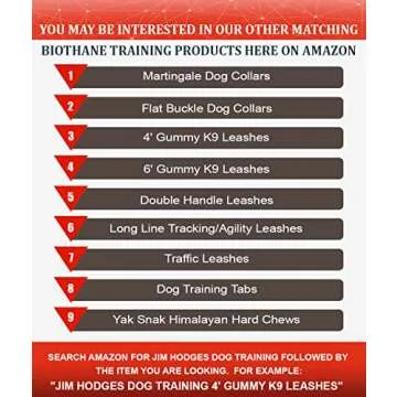 Durable K9 Biothane Long Line Leash for Dog Training