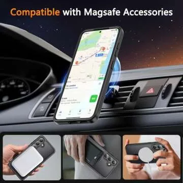 LATVIN Galaxy S25 Plus Case with MagSafe Compatibility